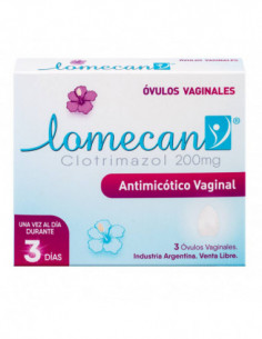 Lomecan x 3 Óvulos Vaginales