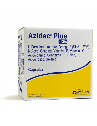 Azidac Plus+Dha 120 capsulas