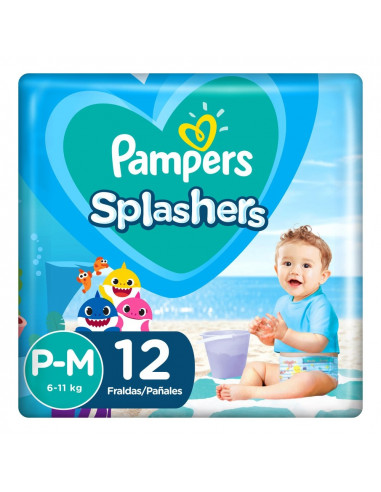 Pampers Splashers Talle 3 x 12 Pañales