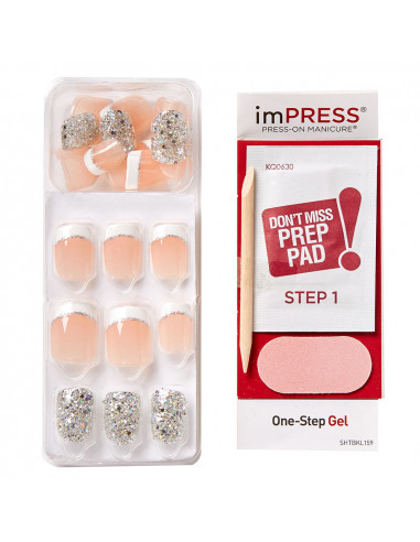 ImPRESS uñas adhesivas decoradas Rock...