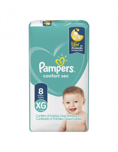 Pampers Confort Sec Max Talle Xg X 8...