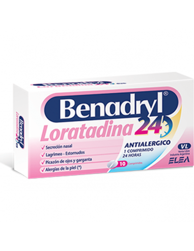 Benadryl 24 x 10 comprimidos