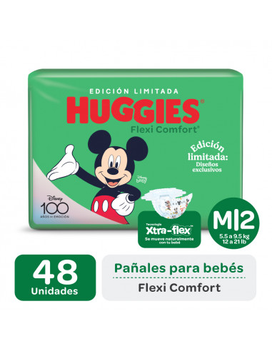HUGGIES PAÑAL FLEXI COMFORT M X48...