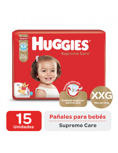 Huggies Pañal Supreme Care XXG X15