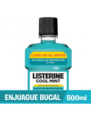 Listerine Cool Mint Enjuage Bucal X...