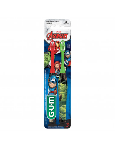 GUM AVENGERS SUAVE CEPillos dentales X 2