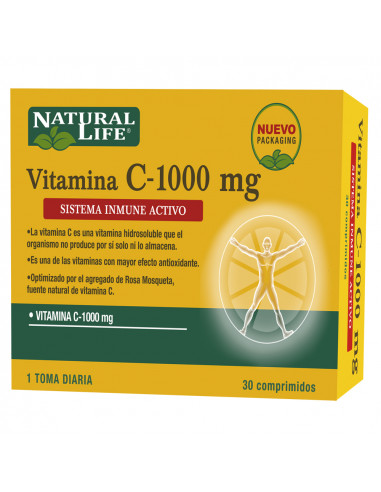 NATURAL LIFE VITAMINA C x 30 tabletas
