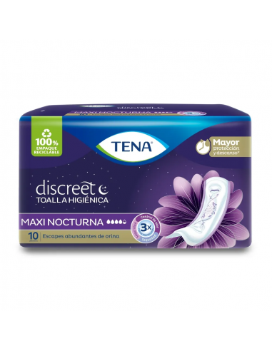 TENA DISCREET MAXI NIGHT toallas...