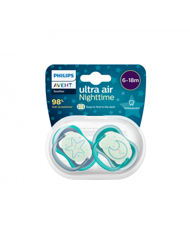 Avent Chupete Ultra Air Deco Nightime...