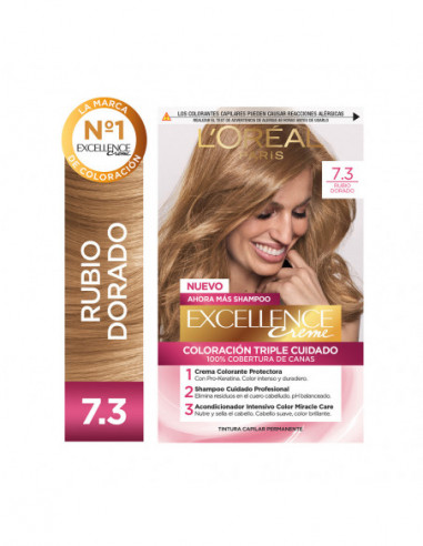 Kit Tintura Excellence Creme Tono 7.3...