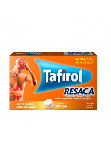 Tafirol Resaca X 8 Comprimidos Bicapa