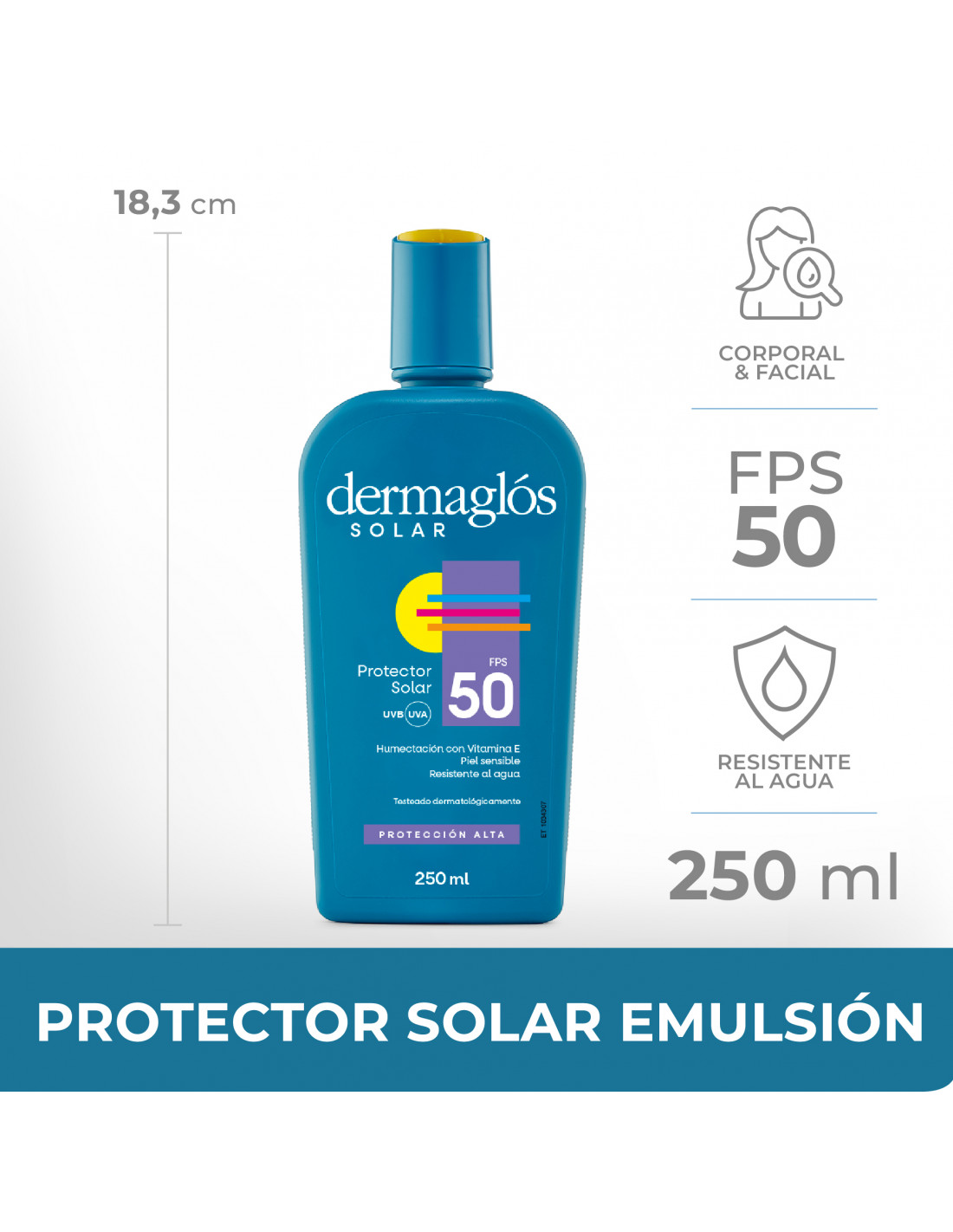 Dermaglos Protector Solar FPS50 x 250... Dermaglos Protector Solar FPS50 x 250...