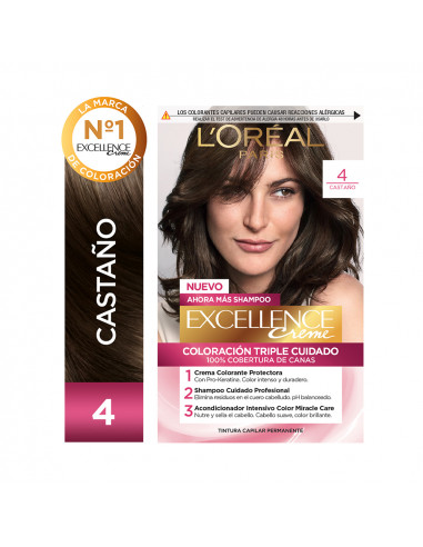 Kit Tintura Excellence Creme Tono 4...