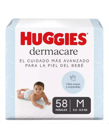 Huggies Dermacare Talle M x 58 Pañales