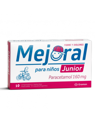 Mejoral Para Niños Junior 160mg x 10...