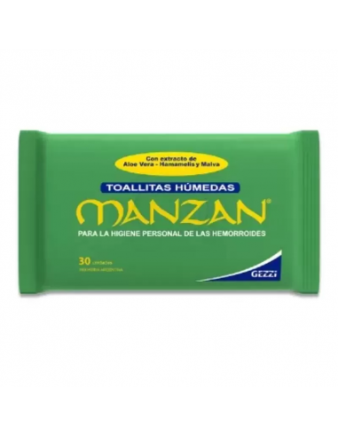 Manzan Toallas Humedas x 30 Unidades