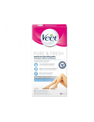 Veet Bandas de Cera Depilatoria para...