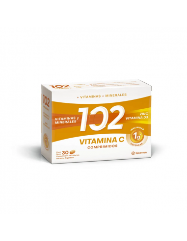 102 Vitamina C 1 gr x 30 Comprimidos...
