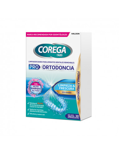 Corega Tabs Pro Ortodoncia 30 Tabl Lim