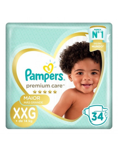 Pampers Premium Care XXG x 34 Pañales Pampers Premium Care XXG x 34 Pañales