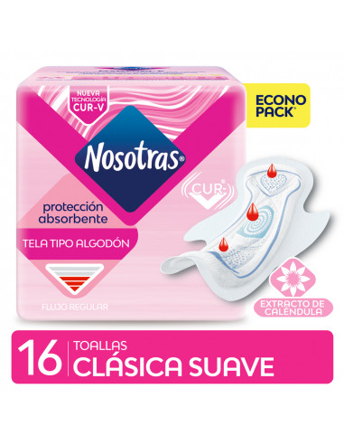 Nosotras Toalla Clasica Tela  Tipo... Nosotras Toalla Clasica Tela  Tipo...